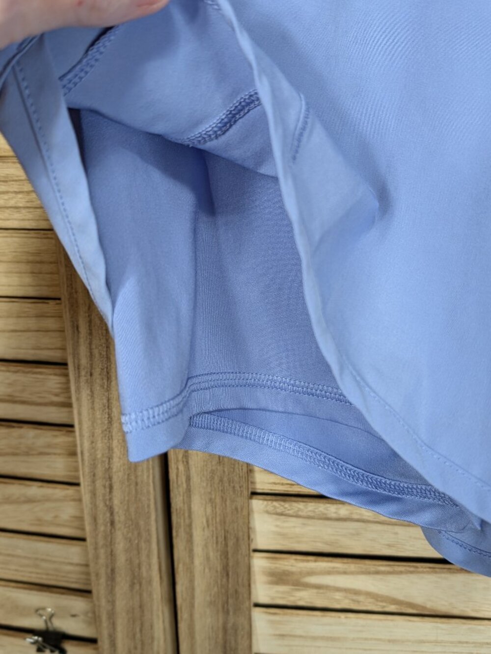 Avia Light Periwinkle Athletic Layered Shorts High Rise Size Medium 8/10 - Picture 2 of 8